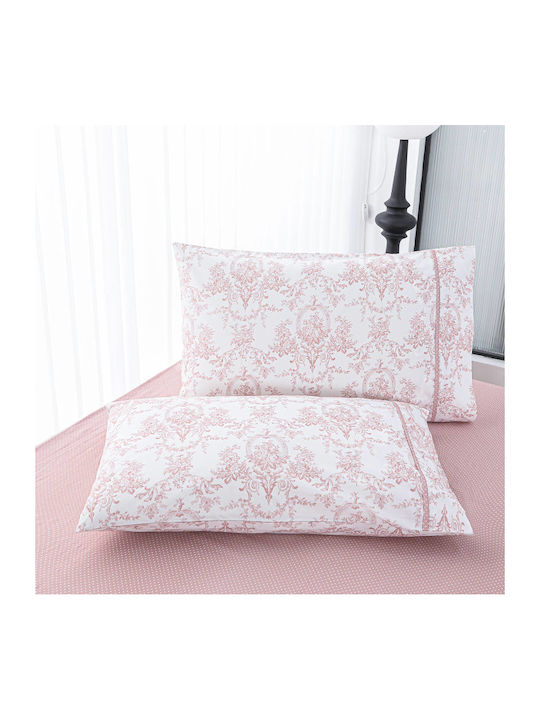 Liolios Home Sheet Sets Queen 245x270cm. Pink 4pcs