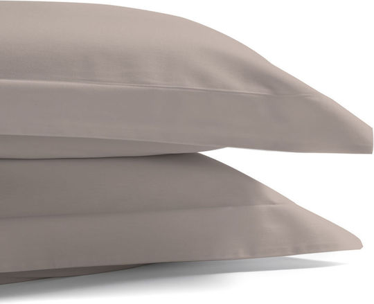 Aslanis Home Satin Set Față de Pernă Oxford Kaki 50x80cm.