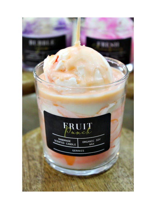 Gerakis Ароматична Свещ от Соя в Буркан с Аромат Fruit Punch 8.5x8.9см