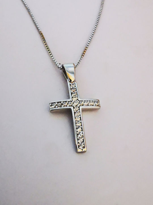 Aris Dentopoulos Jewellery Women's Cross from Silver with Chain