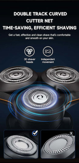 Enchen X8S-C Περιστρεφόμενη Ξυριστική Μηχανή Προσώπου Επαναφορτιζόμενη