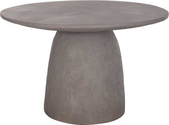 Seppo Rotund Masă Sala de mese din Ciment Gri 119x119x75.5buc