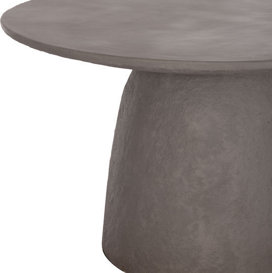Seppo Rotund Masă Sala de mese din Ciment Gri 119x119x75.5buc