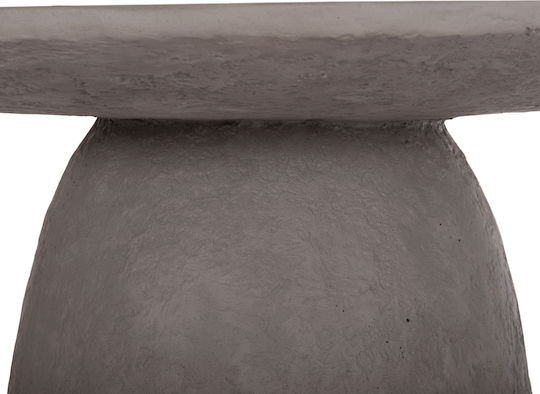 Seppo Rotund Masă Sala de mese din Ciment Gri 119x119x75.5buc