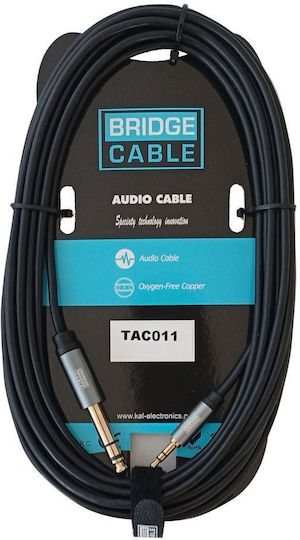 Bridgecable Cablu 6,3 mm de sex masculin - 3,5 mm male 1.5m (TAC011)