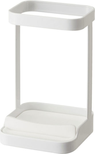 Yamazaki Organizer Εργαλεία Μαλλιών Μεταλλική Λευκή Tower 10,5x10,5x16,5
