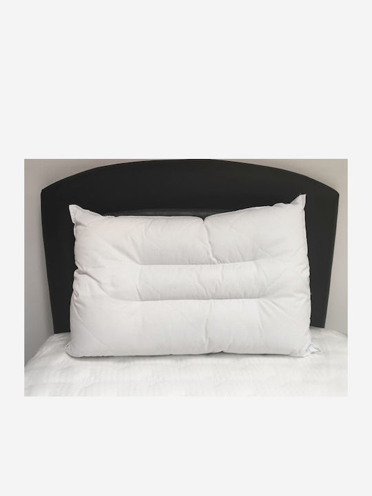 Jgs S.a Anatomic Soft Washable Anti-Allergic Polyester Bed Pillow Two Support Seams One Side One Other 7000-00013 50x70cm