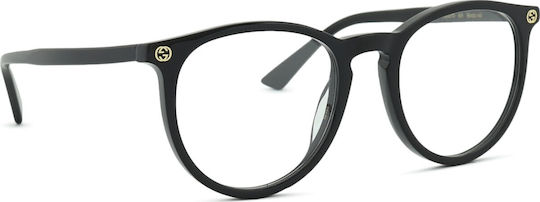 Gucci Plastic Eyeglass Frame Black GG0027O 001