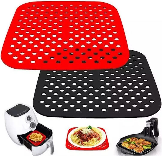 Silicone Non-Stick Air Fryer Accessory 21x21cm – Square