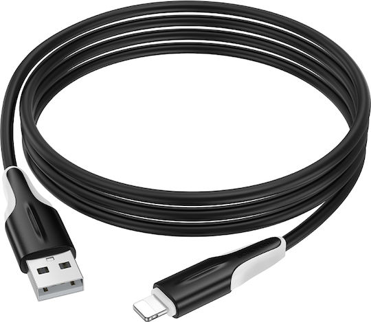 Borofone Редовна USB-A към Lightning кабел Черен 1м (46611-OC)
