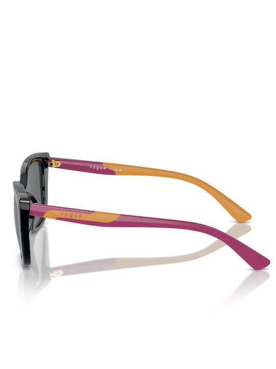 Vogue W44/87 Ochelari de soare Μαύρα cu Cadru & Negru Lentilă Vogue W44/87 Ochelari de soare Μαύρα cu Cadru & Negru Lentilă