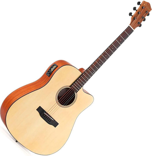 Donner Ec-1018 Semi-Akustik Gitarre Set