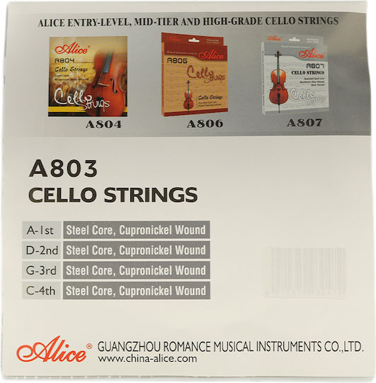 Alice A803 Набор Струни За Виолончело 3/4