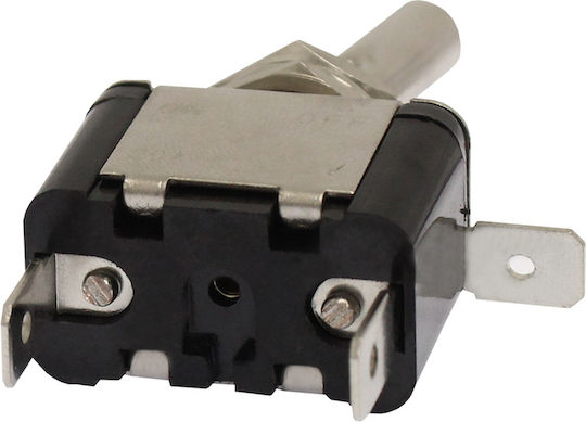 Дисакопчател Авиаторски Тип On Off 2 Пина 12v 20A Лилав Led W11054-1 Rchang