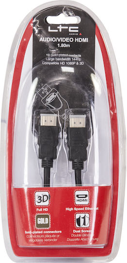Ltc Audio-video Lead Hdmi Hdmi 1,8m Καλώδιο Hdmi 1,8μ Cav180-hdmi