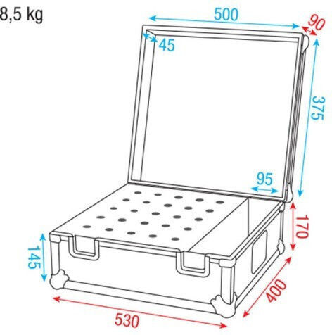 Βαλίτσα Μεταφοράς Dap-audio Pro Case 25 Μικρόφωνα Μαύρη