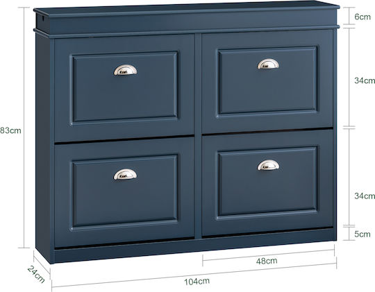 Mobilier de Intrare Blue 104.5x83x24cm