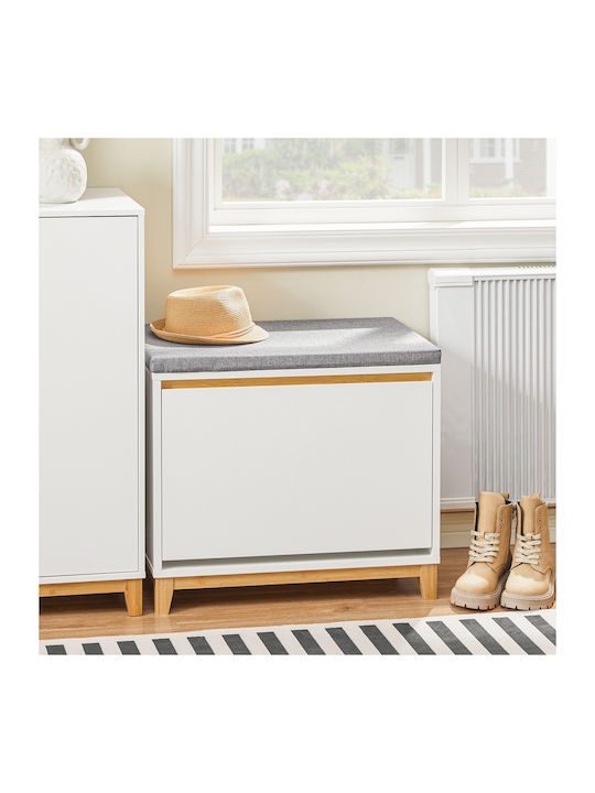 Eingangsmöbel mit Bank White 60x55x34cm