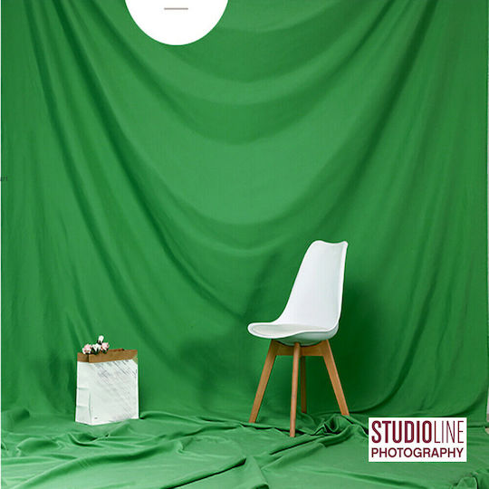 Studioline 3 X 6 Dublă Față Fundal Fotografic Profesional Verde Chroma Key Din Poliester