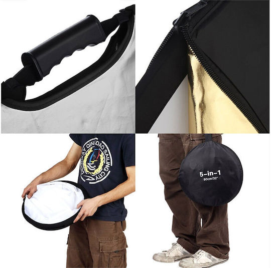 Photography Reflector 5 in 1 With Handles 110cm