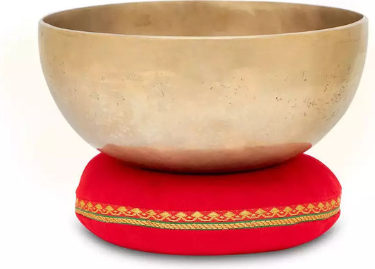 Velvet Singing Bowl Cushion Support Pillow 17cm Red