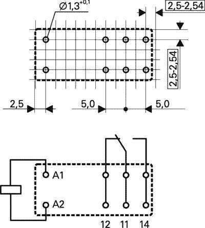 Ρελέ Relay Spdt 12v Dc 16a 250vac Rt314012