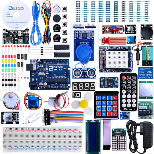 Elegoo Uno R3 Projekt Das Kompletteste Ultimative Starter Kit Mit Anleitung Uno R3 Steuerungsplatine Lcd1602 Servo Schrittmotor Arduino Uno Projekt
