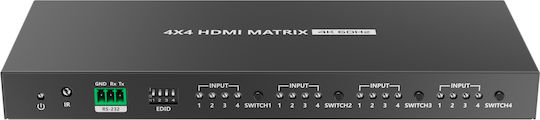Lenkeng Hdmi Matrix Switch 4x4 4k60hz Lkv424
