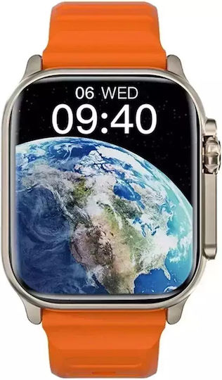 T900 Ultra Smartwatch mit Pulsmesser (Schwarz)