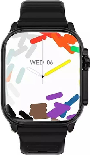 T900 Ultra Smartwatch mit Pulsmesser (Schwarz)