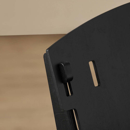 Scaune Bucătărie Lemn Pliabile Black 1buc 55x70x72buc
