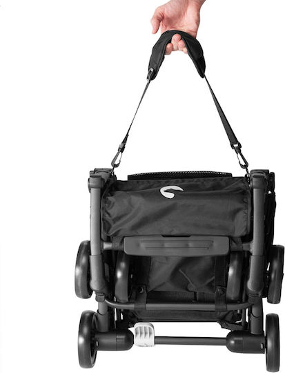 Kidnort Snopertel Kinderwagen Geeignet ab 6+ Monaten Schwarz 4.9kg