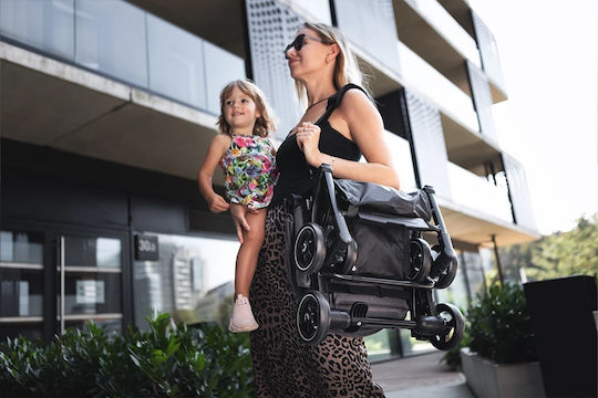 Kidnort Snopertel Kinderwagen Geeignet ab 6+ Monaten Schwarz 4.9kg