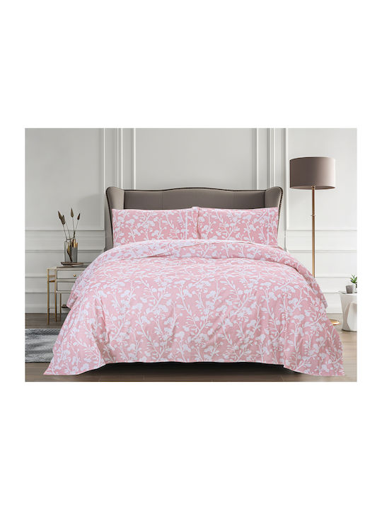 Liolios Home Σετ Σεντόνια Υπέρδιπλα 245x270εκ. Viola (4τμχ)