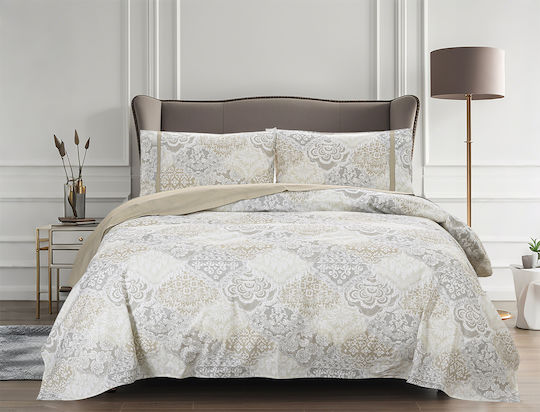Liolios Home Sheet Sets Queen 245x270cm. White 4pcs
