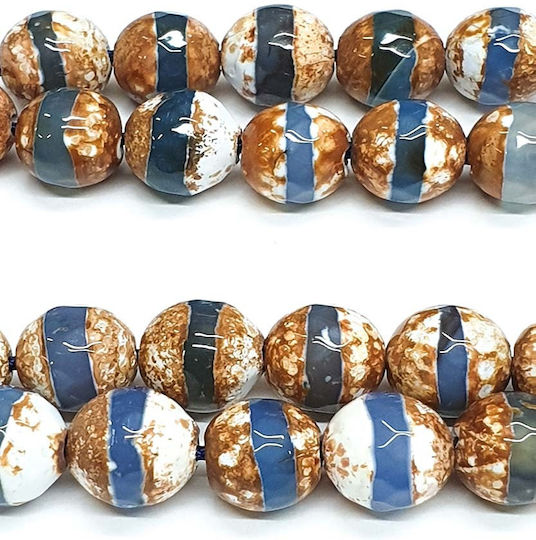 Roloi Komboloi Agate Worry Beads Multicolour 30cm
