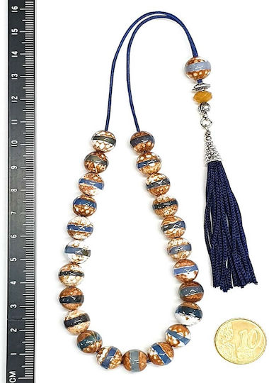 Roloi Komboloi Agate Worry Beads Multicolour 30cm