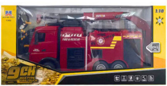 Huina Toys Τηλεκατευθυνόμενο Πυροσβεστικό Όχημα Κόκκινο