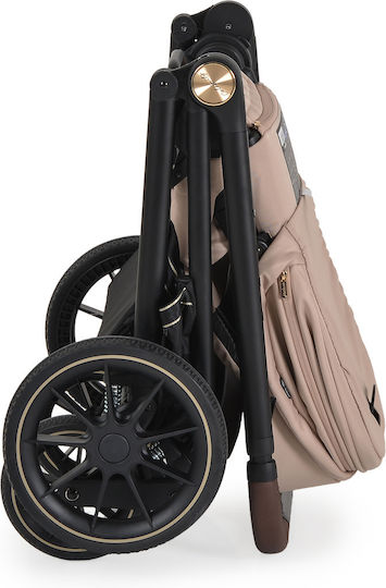 Cangaroo Celebrity Adjustable 2 in 1 Baby Stroller Suitable for Newborn Crepe beige 18.8kg