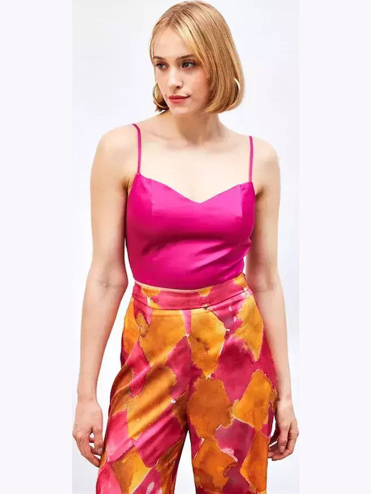 Women's Polo Blouse Fuchsia