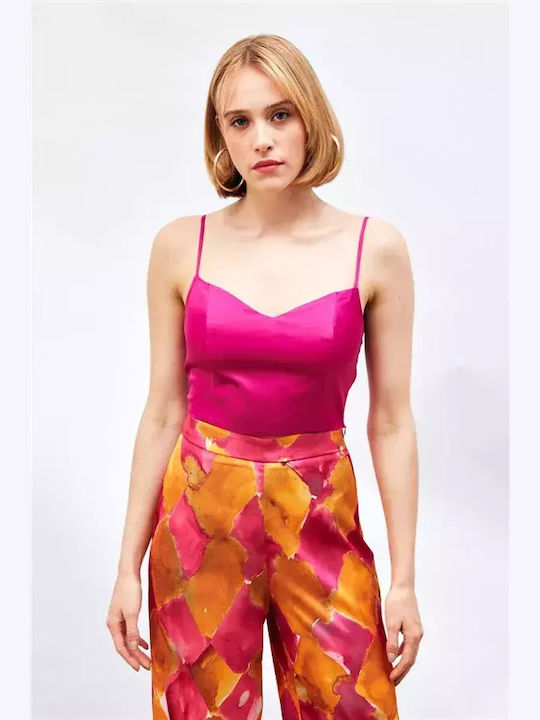Women's Polo Blouse Fuchsia