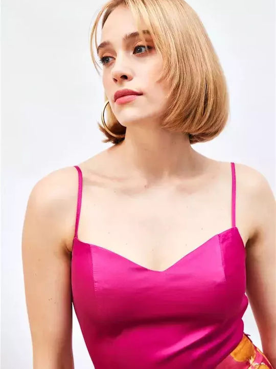Women's Polo Blouse Fuchsia