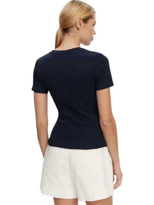 Tommy Hilfiger Ss Breton T-Shirt Dark Night Navy