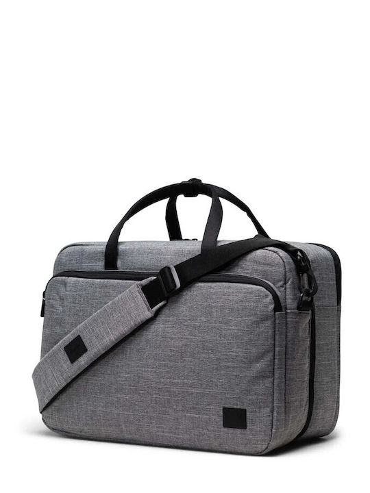 Herschel Bowen Duffle Tech 11293-00919 Raven Crosshatch Transparent Kulturbeutel