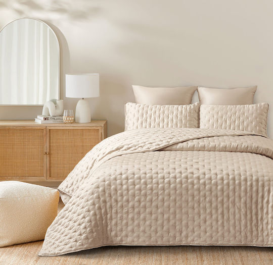 Liolios Home Шалтета Подредба King Size Бежово 250x240см Liolios Home Шалтета Подредба King Size Бежово 250x240см