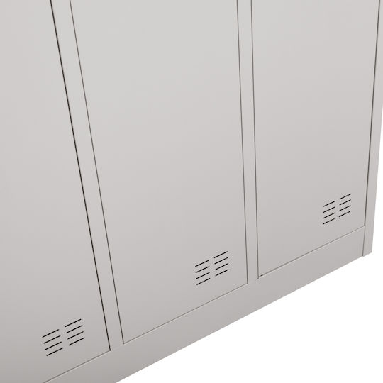 Spind Metallisch mit 6 Schränke 90x45x185cm