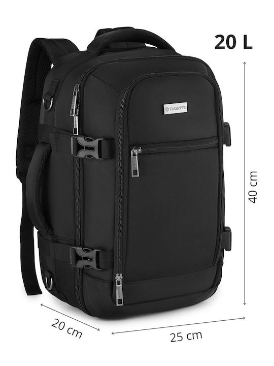 Zagatto Backpack Αδιάβροχο 20lt Μαύρο