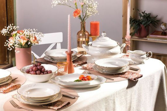 Emfasi Gold Porcelain Dinnerware Set 20pcs