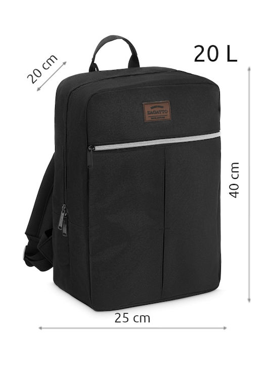Zagatto Rucksack Wasserdicht 20Es Schwarz