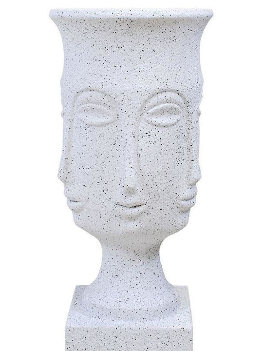 Fylliana Fl1996 Face Planter Metal White 35x35x93cm.